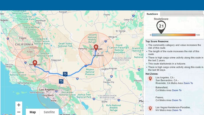 CargoNet RouteScore helps fleets assess cargo theft risk across U.S. and Canadian routes
