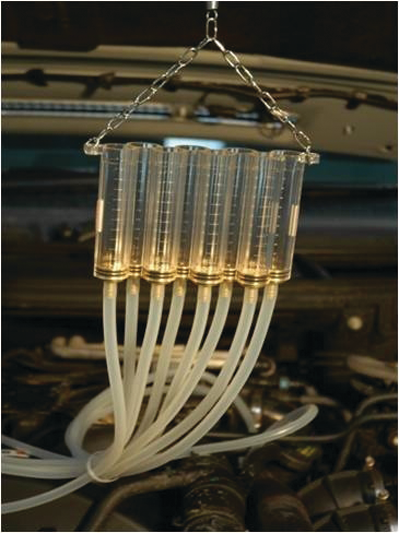 Figure 2: This fuel injector testing kit works for both 6 and 8-cylinder vehicles and it works on both passenger cars and trucks/vans with common rail diesel engines. For more information on this vehicle check out VehicleServicePros.com/10130529.