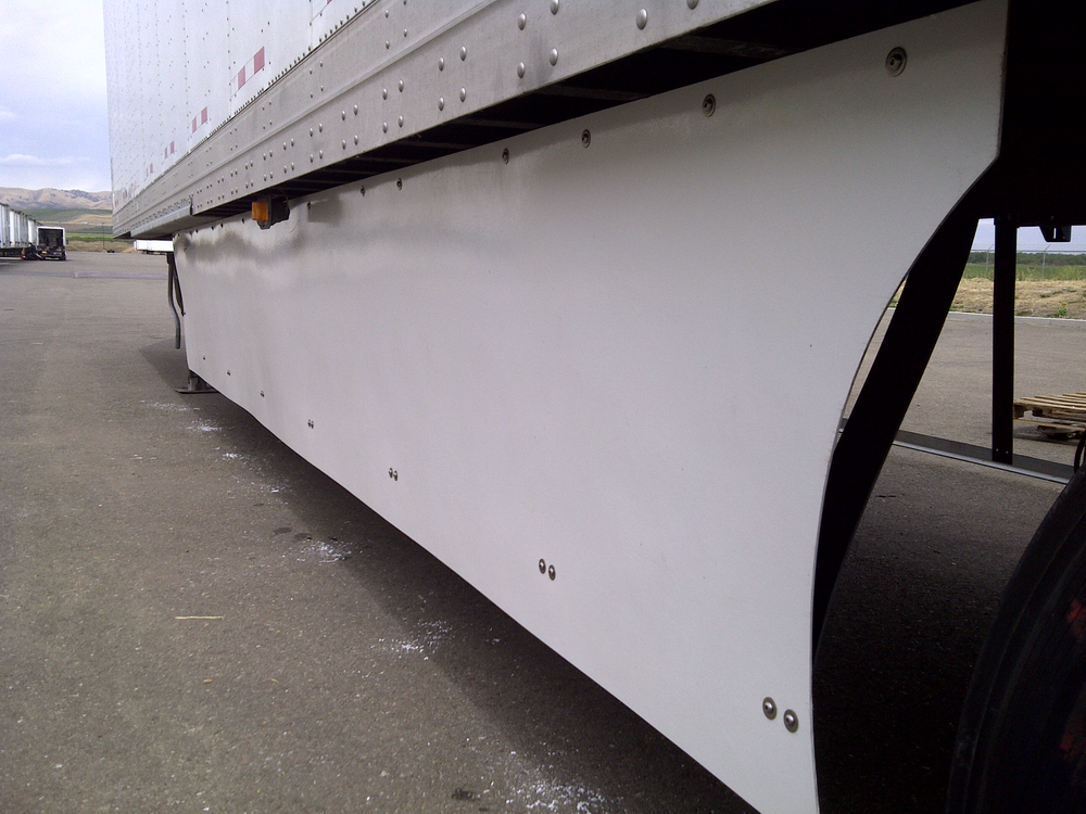 The HYBRID248 side trailer skirt from Laydon Composites is designed specifically for intermodal applications.