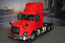 Volvo Truck’s natural gas-powered VNL model will be equipped with a 12-liter, 400 horsepower Cummins Westport ISX12 G engine that uses compressed or liquefied natural gas. Volvo Truck’s natural gas-powered VNL model will be equipped with a 12-liter, 400 horsepower Cummins Westport ISX12 G engine that uses compressed or liquefied natural gas.