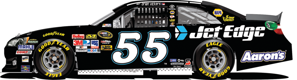 Brian Vickers drives Jet Edge Waterjets racecar