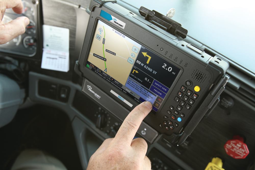 PeopleNet in-cab navigation powered by Maptuit | Fleet Maintenance