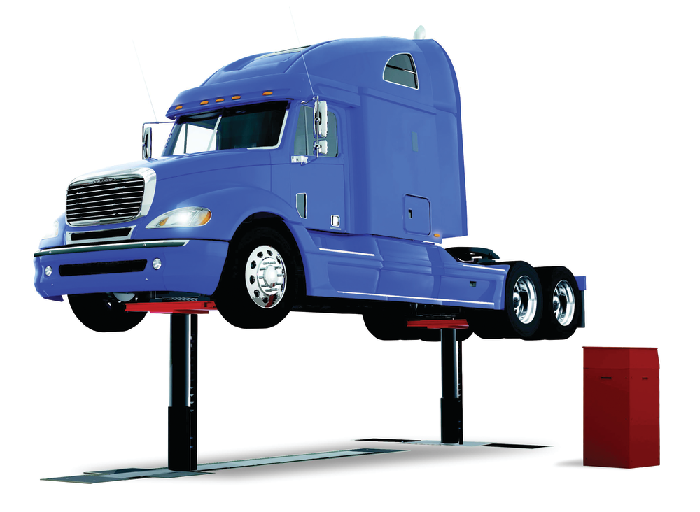 A high-pressure telescopic piston lift designed for ease of use and environmental containment, the Diamond Lift comes in configurations with a total lifting capacity of 64,000 or 96,000 pounds.