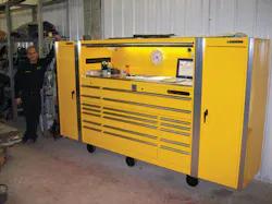 DuWayne Corto poses next to his Matco 5 Series toolbox. DuWayne Corto poses next to his Matco 5 Series toolbox.
