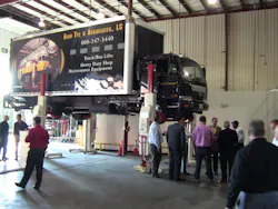Stertil-Koni held a Demo Day at its U.S. headquarters in Stevensville, MD, to showcase it line of heavy duty vehicle lifts. Stertil-Koni held a Demo Day at its U.S. headquarters in Stevensville, MD, to showcase it line of heavy duty vehicle lifts.