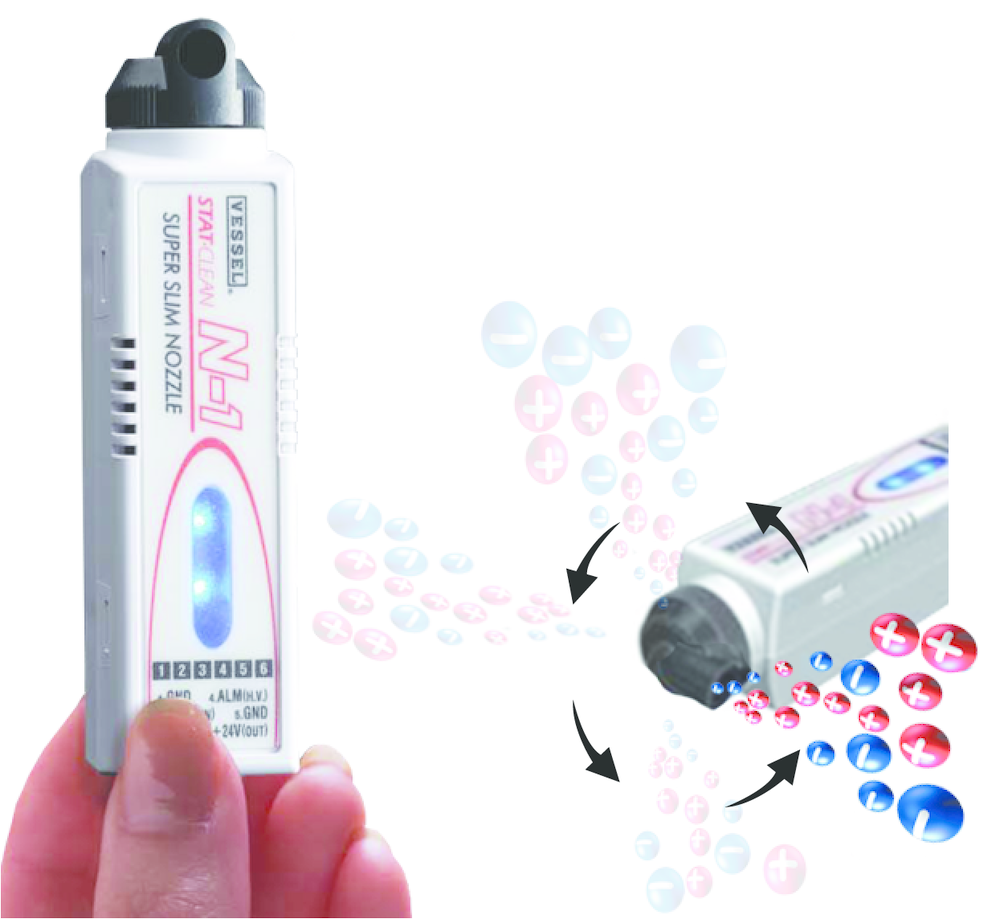 Nozzle-type ionizer, No. N-1