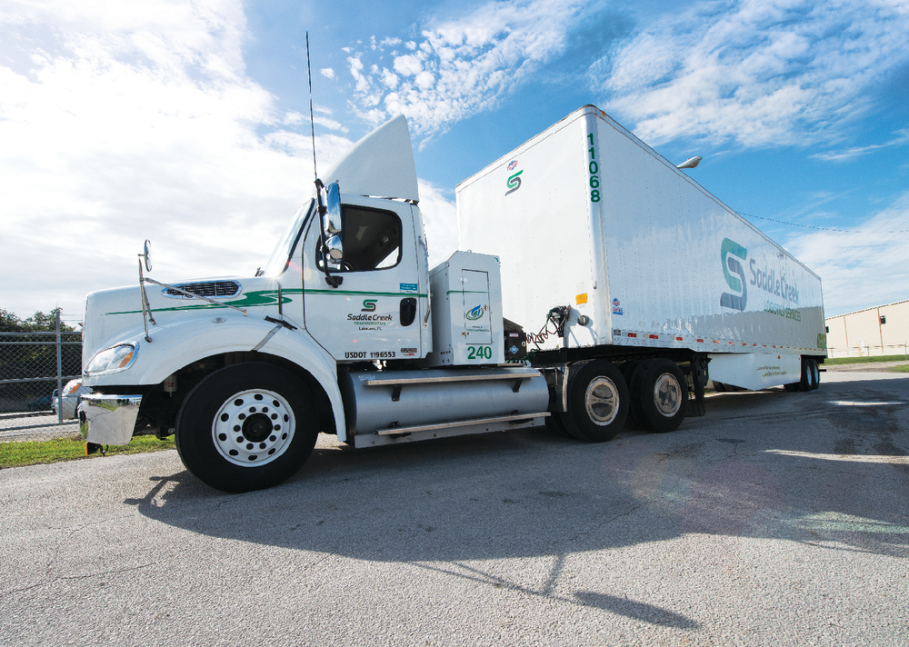 Saddle Creek Transportation has been impressed with their CNG tractors.