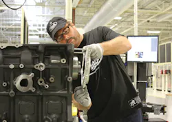 Denny Slagle, President and CEO of Mack Trucks, working incognito on his company's assembly lines in an episode of the television program Undercover Boss. Denny Slagle, President and CEO of Mack Trucks, working incognito on his company's assembly lines in an episode of the television program Undercover Boss.