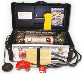 Kit comes complete with case, instructional DVD, L wedges and Concentrator, Glass Blaster and Fast-Off Pad Attachments