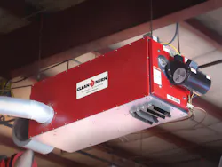 Clean Burn's low-profile waste oil furnaces, intended for small to mid-sized facilities and those areas with limited ceiling heights, can be utilized as unit heaters or can be ducted as central furnaces. Clean Burn's low-profile waste oil furnaces, intended for small to mid-sized facilities and those areas with limited ceiling heights, can be utilized as unit heaters or can be ducted as central furnaces.
