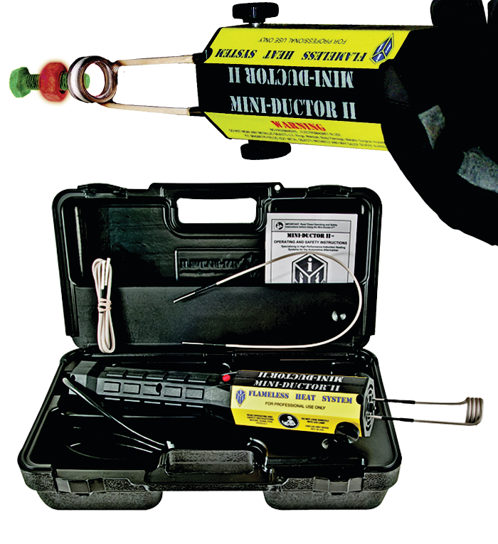 The Induction Innovations Mini-Ductor II basic kit now comes in a new custom blow-molded, impact-resistant case with storage to hold accessories.