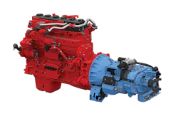 An integrated powertrain package for the Cummins Westport ISX12 G natural gas engine will provide customers with the first automated transmission to be paired with a spark-ignited natural gas engine in the North American market. An integrated powertrain package for the Cummins Westport ISX12 G natural gas engine will provide customers with the first automated transmission to be paired with a spark-ignited natural gas engine in the North American market.