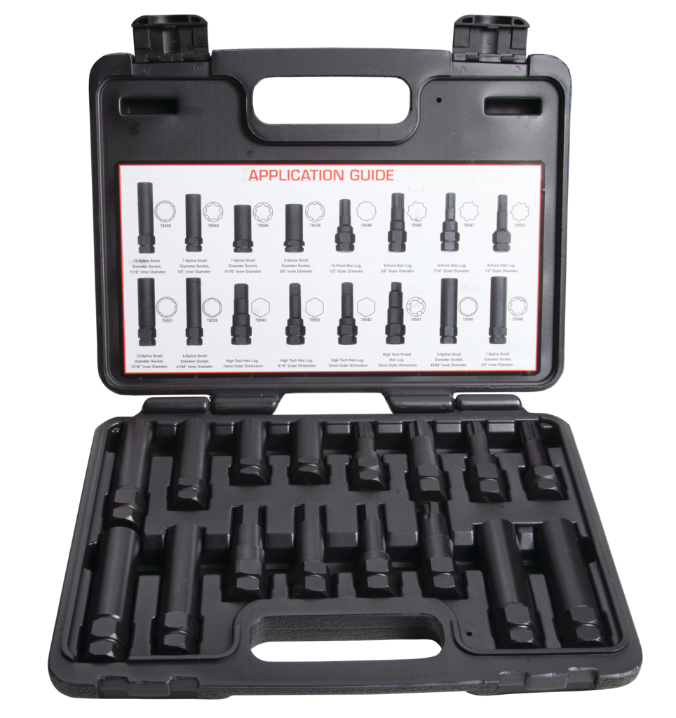 JS Products/Steelman Pro 16-piece Locking Lug Master Key Set