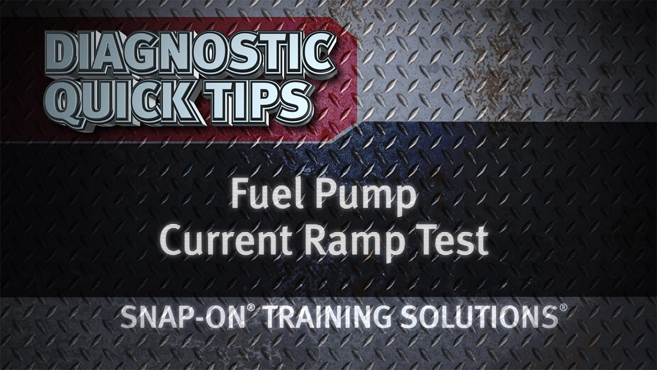 Snap-on fuel pump current ramp test Video