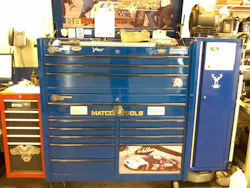 Chris Hanrahan has a 1998 Rusty Wallace Edition Matco Combo box, which is autographed by the former NASCAR champion. Chris Hanrahan has a 1998 Rusty Wallace Edition Matco Combo box, which is autographed by the former NASCAR champion.