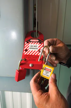 Lockout/tagout refers to the procedure of disabling machinery that is undergoing repairs or maintenance. Lockout/tagout refers to the procedure of disabling machinery that is undergoing repairs or maintenance.