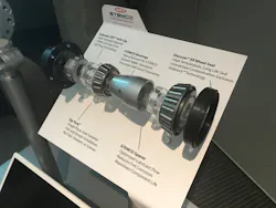 A deconstructed view of the Stemco Trifecta Pre-Adjusted Hub Assembly. A deconstructed view of the Stemco Trifecta Pre-Adjusted Hub Assembly.