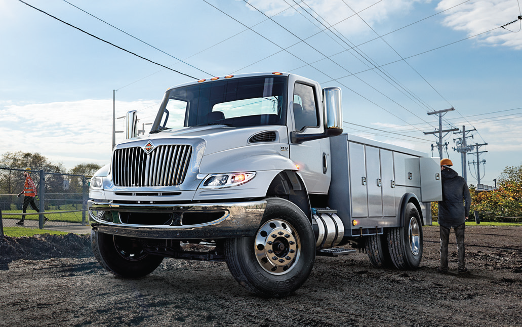 The International Truck's MV Series features upgrades to cab design and other driver-centric enhancements also included in the company&rsquo;s Class 8 lineup.