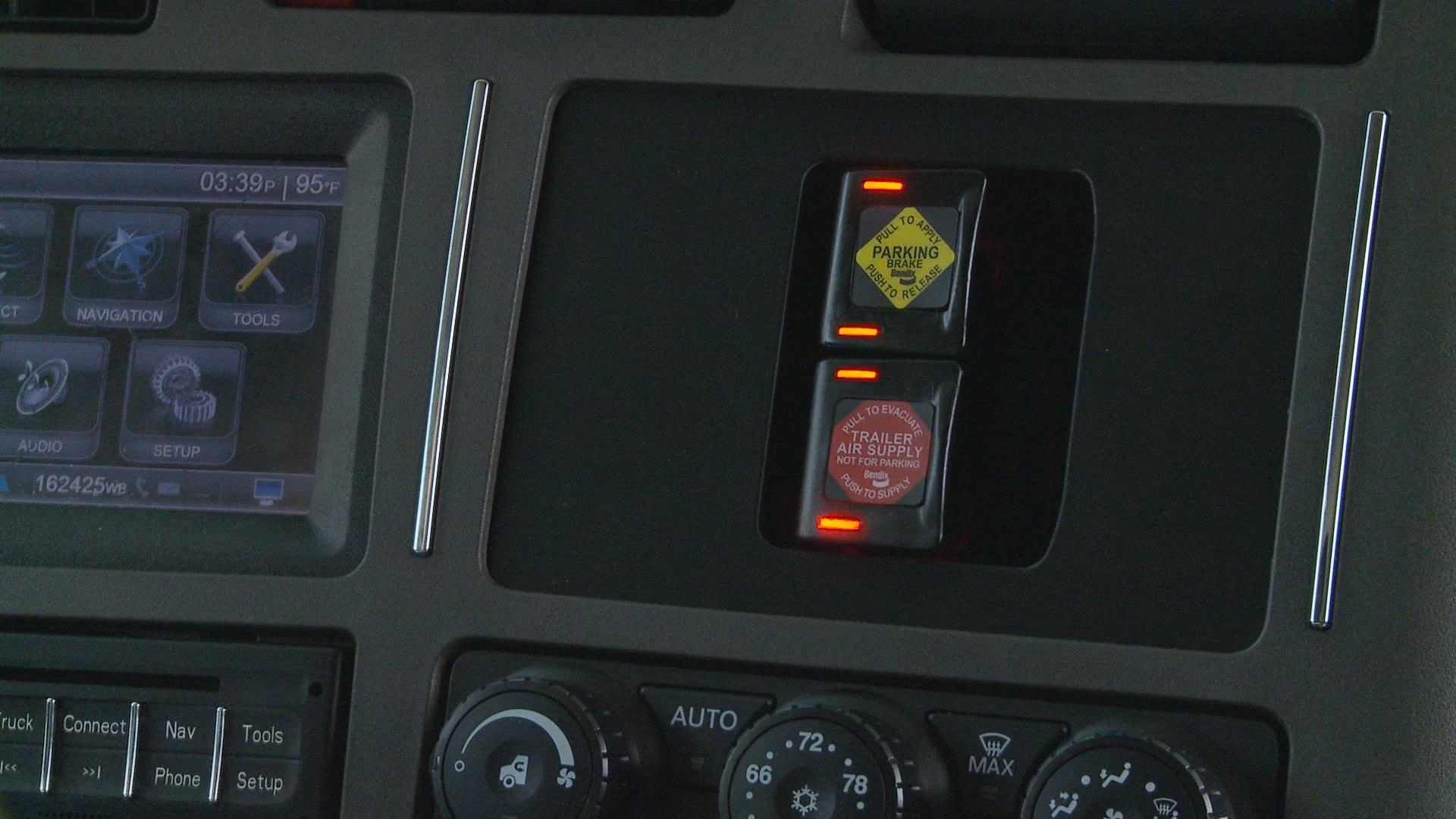 Intellipark Buttons Illuminated On A Vehicle Dash