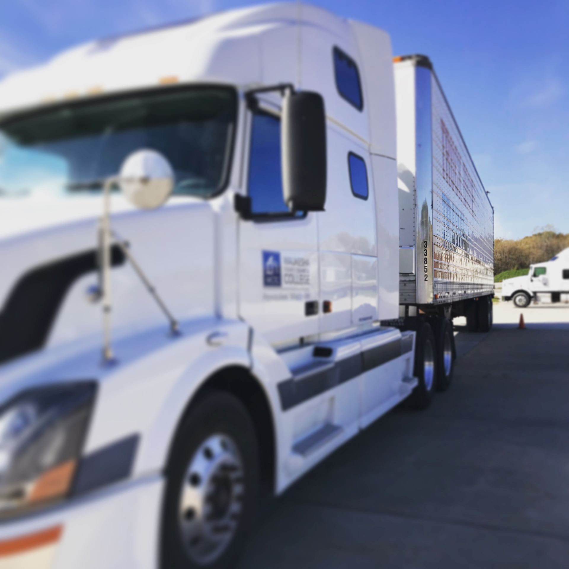One portion of the Class A commercial driver's license testing involves mastering three types of tractor-trailer backing maneuvers: straightline, offset and 90-degree.