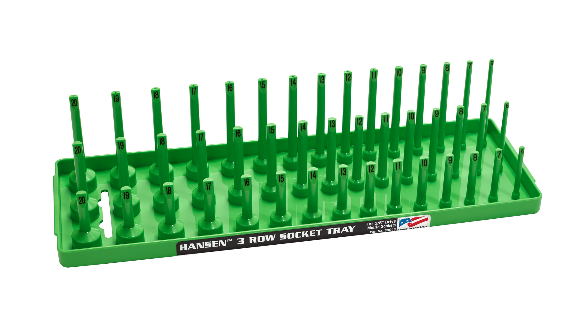 3 Row Green 3 8 Metric