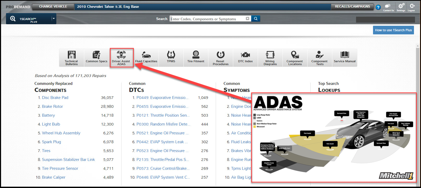 Mitchell1prodemanddriverassistquicklinkadas