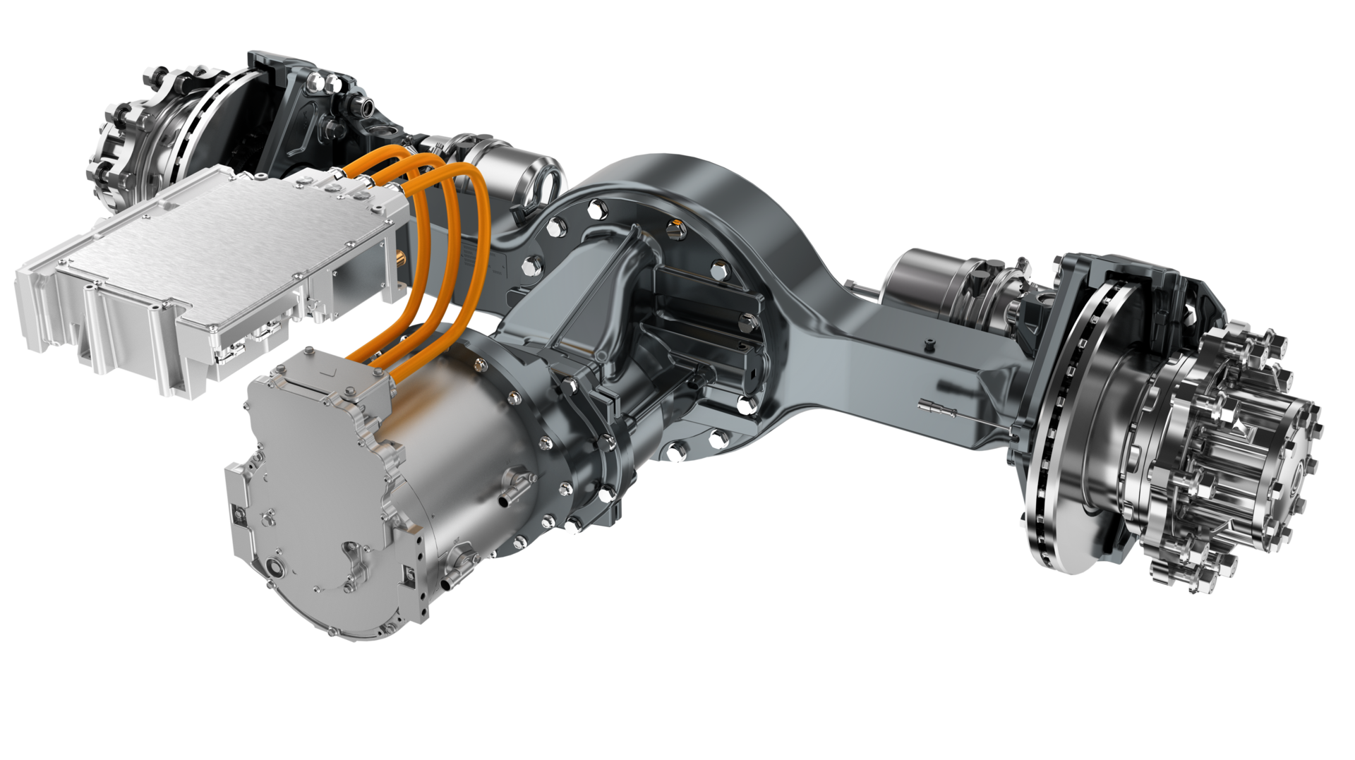 Dana&rsquo;s new eS6200r e-Axle can be installed to provide the efficiency of a 6x2 with 6x4 tractive effort.
