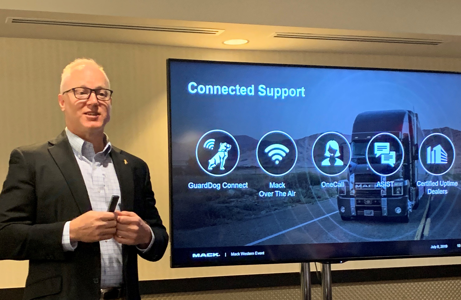 Roy Horton, director, product strategy for Mack Trucks shares details on the suite of Mack Connect products to help fleets improve vehicle uptime.
