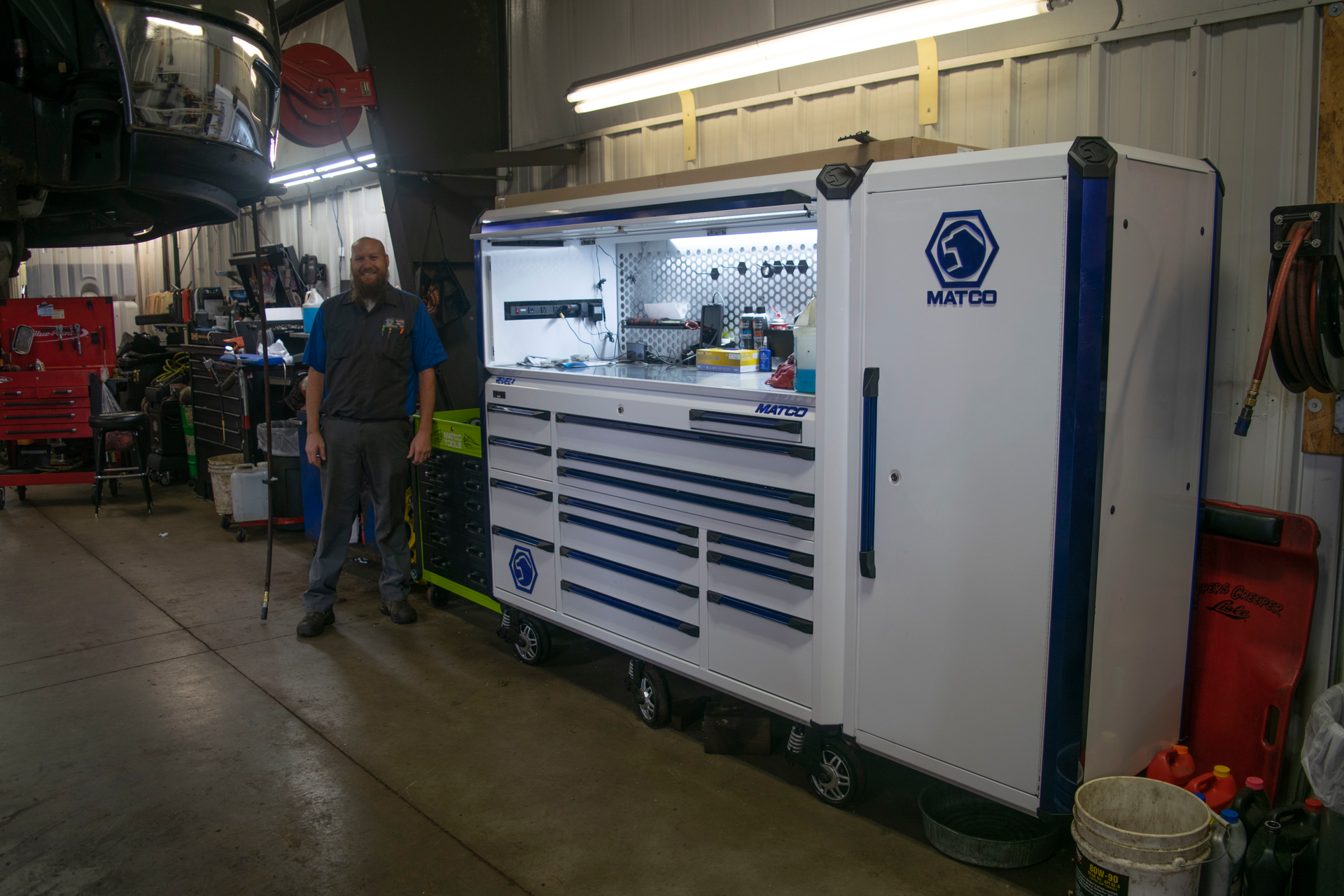 &ldquo;I think I got to a certain age where the money [wasn&rsquo;t] the driving factor,&rdquo; Corda says of his career change to automotive technician from car salesman.