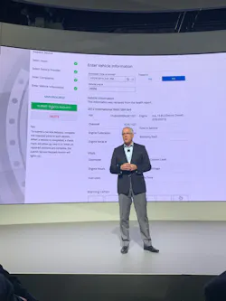 Navistar introduced International 360, a comprehensive service management platform which ties multiple software management systems into one user interface. Freidrich Baumann, president of aftersales for Navistar, shared the news during a press conference at the North American Commercial Vehicle (NACV) Show in Atlanta. Navistar introduced International 360, a comprehensive service management platform which ties multiple software management systems into one user interface. Freidrich Baumann, president of aftersales for Navistar, shared the news during a press conference at the North American Commercial Vehicle (NACV) Show in Atlanta.