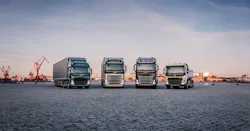 The latest Volvo Trucks product launch includes the release of four heavy duty trucks - the FH, FH16, FM, and FMX. These products represent two-thirds of Volvo Trucks' global product deliveries. The latest Volvo Trucks product launch includes the release of four heavy duty trucks - the FH, FH16, FM, and FMX. These products represent two-thirds of Volvo Trucks' global product deliveries.