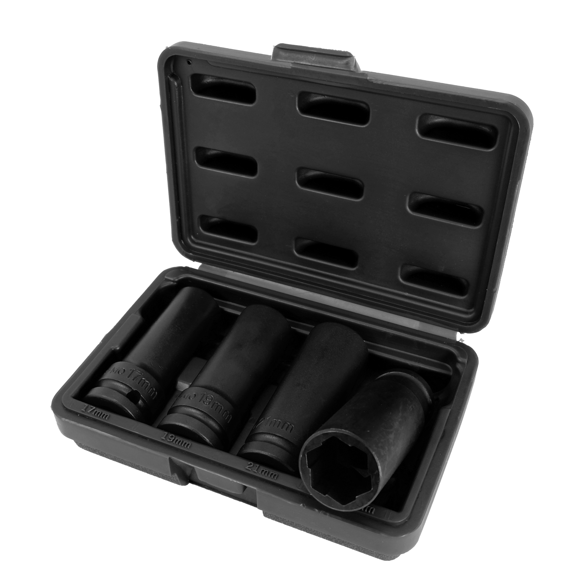 6 5 In 4 Pc Flank Bite Damaged Nut Remover Socket Set