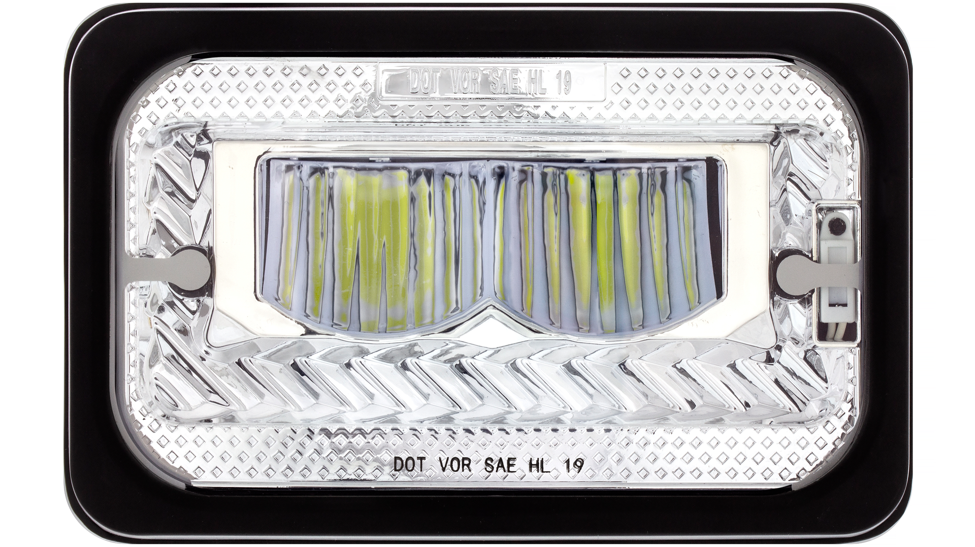 4&rdquo; by 6&rdquo; Heated LED Headlight Chrome High Beam, No. 34132