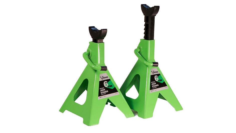 Viking 6 Ton Ratcheting Jack Stand Set, No. 55060