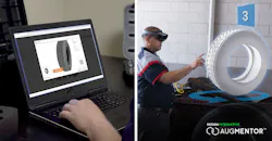 Technicians can use AR to inspect equipment before ordering it. Technicians can use AR to inspect equipment before ordering it.
