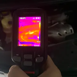 Thermal imaging can validate vehicle temperature sensors and readings. Thermal imaging can validate vehicle temperature sensors and readings.