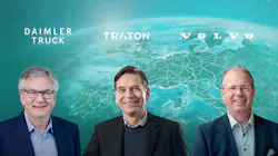 From left, Daimler Truck CEO Martin Daum, Traton CEO Christian Levin, and Volvo Group president and CEO Martin Lundstedt. From left, Daimler Truck CEO Martin Daum, Traton CEO Christian Levin, and Volvo Group president and CEO Martin Lundstedt.