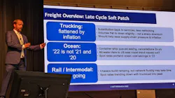 Tim Denoyer, ACT Research VP and senior analyst, discusses economic conditions during ACT's Seminar 67 on Aug. 25 in Columbus, Indiana. Tim Denoyer, ACT Research VP and senior analyst, discusses economic conditions during ACT's Seminar 67 on Aug. 25 in Columbus, Indiana.