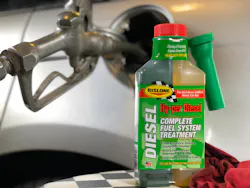 Rislone’s Hy-per Diesel complete fuel system treatment was designed to improve the fuel quality by increasing its cleaning ability, boosting cetane, adding lubrication, removing contaminants, fighting corrosion, and helping to prevent gelling. Rislone’s Hy-per Diesel complete fuel system treatment was designed to improve the fuel quality by increasing its cleaning ability, boosting cetane, adding lubrication, removing contaminants, fighting corrosion, and helping to prevent gelling.