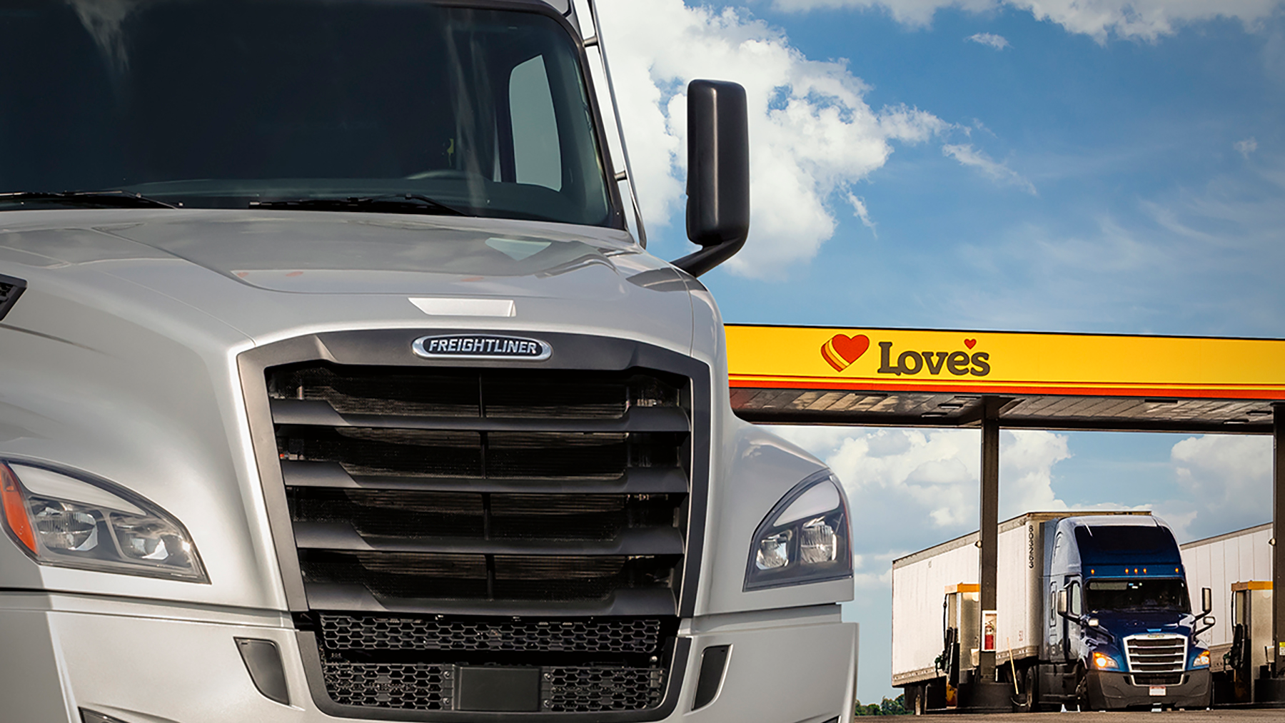 Love's is will work directly with local Freightliner dealers to supply parts and service trucks beginning this spring.