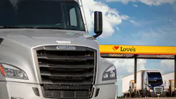 Love's is will work directly with local Freightliner dealers to supply parts and service trucks beginning this spring. Love's is will work directly with local Freightliner dealers to supply parts and service trucks beginning this spring.