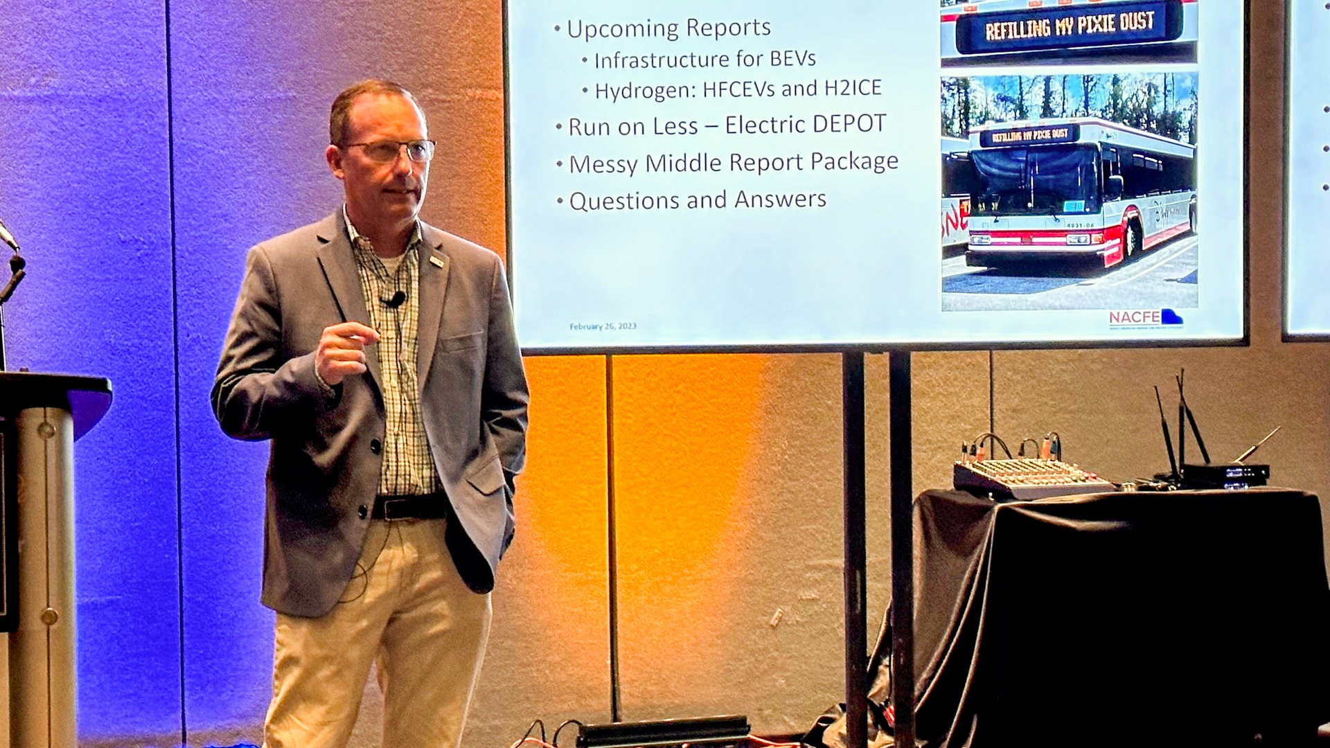 NACFE Executive Director Michael Roeth speak at TMC Annual 2023