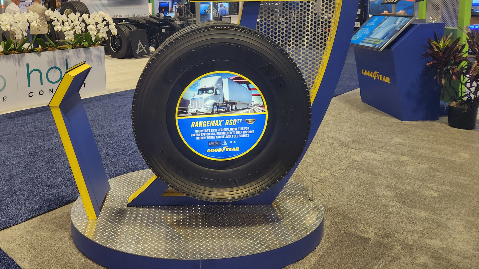 Goodyear RangeMax ESD EV tire for electric-, diesel-, and gas-powered vehicles in the regional segment.