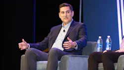 Knight-Swift CEO Dave Jackson speaks during Truckload Carriers Association's 2023 conference. Knight-Swift CEO Dave Jackson speaks during Truckload Carriers Association's 2023 conference.