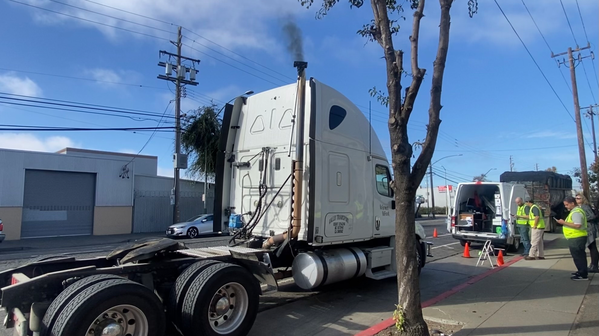 CARB has been performing pre-checks on trucks likely to fail California's incoming Clean Truck Check program using portable emissions detectors.