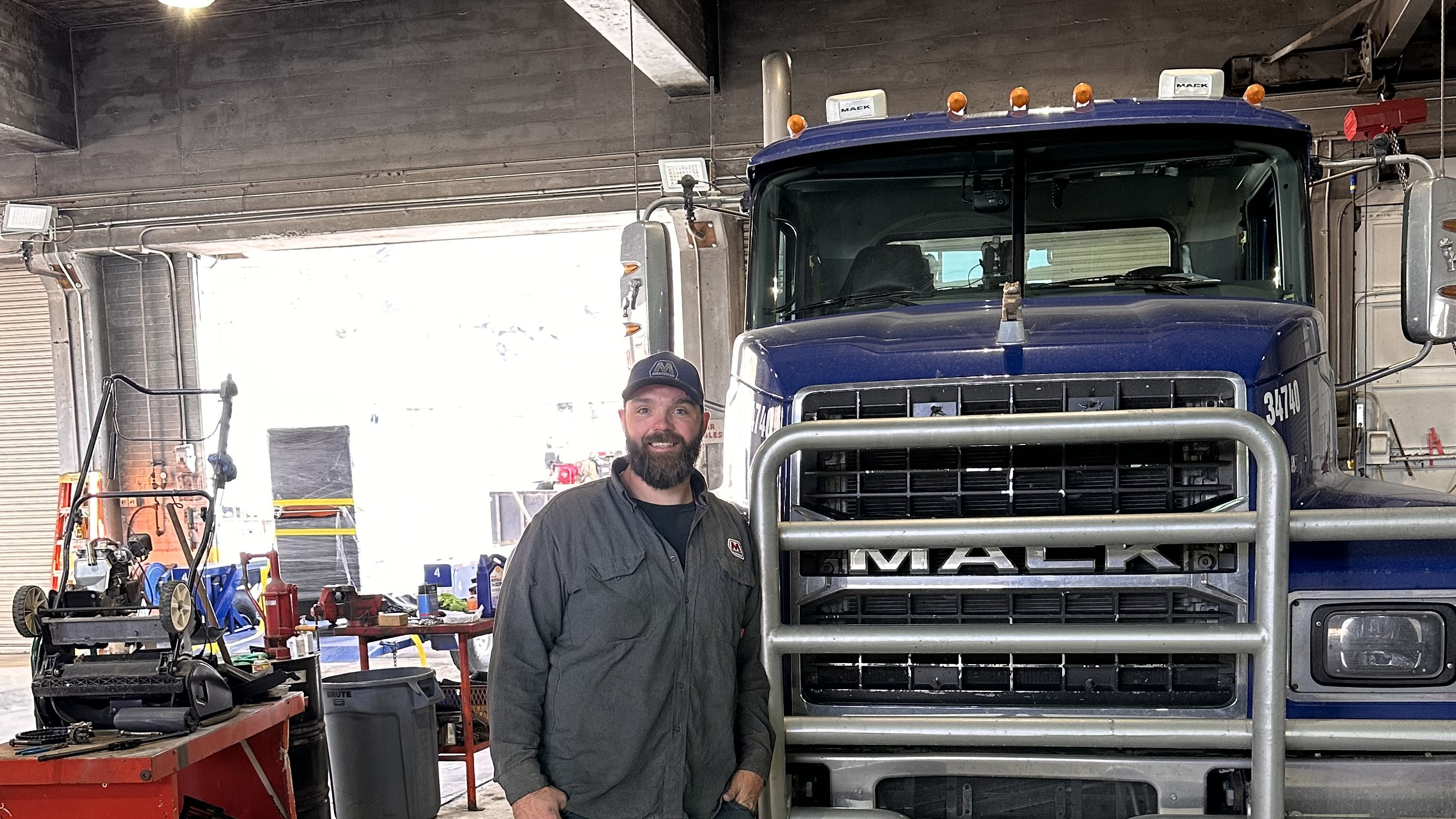 Marathon technician Cody Clegg