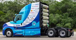 For its Class-8 H2-ICE demonstration vehicle, The Southwest Research Institute converted a Cummins X15N natural gas engine to run off hydrogen. This required hydrogen injectors to be integrated into the intake manifold for port injection and the addition of active crankcase ventilation to avoid H2 build up in the valve and oil sump. For its Class-8 H2-ICE demonstration vehicle, The Southwest Research Institute converted a Cummins X15N natural gas engine to run off hydrogen. This required hydrogen injectors to be integrated into the intake manifold for port injection and the addition of active crankcase ventilation to avoid H2 build up in the valve and oil sump.