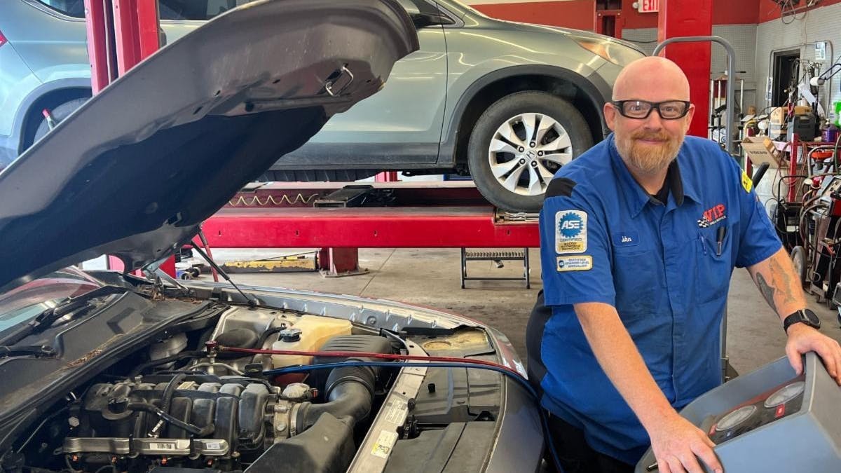John Bemis is the lead technician at VIP Tires & Service's Bangor, Maine, location. He was recently named a World Class Technician by the National Institute of Automotive Service Excellence.