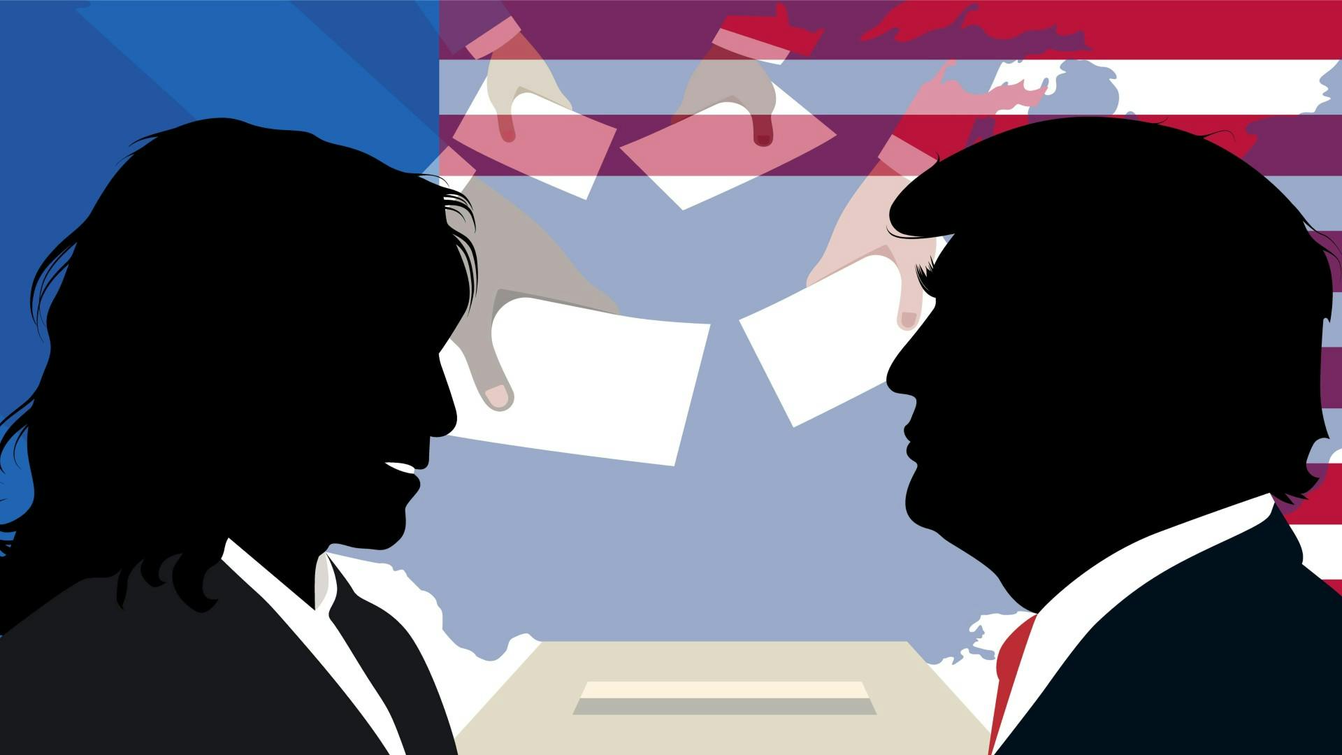 kamala trump election 2024 concept