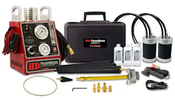 HD PowerSmoke is specifically engineered to provide the pressure and volume of vapor needed to test the integrity of heavy-duty intake and exhaust systems. Power Intake Adapters expand to seal off the intake and exhaust systems of any medium- or heavy-duty truck. HD PowerSmoke is specifically engineered to provide the pressure and volume of vapor needed to test the integrity of heavy-duty intake and exhaust systems. Power Intake Adapters expand to seal off the intake and exhaust systems of any medium- or heavy-duty truck.